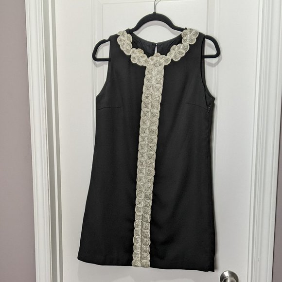 Matthew Williamson Black Dress with Silver Embellishment - Picture 1 of 5